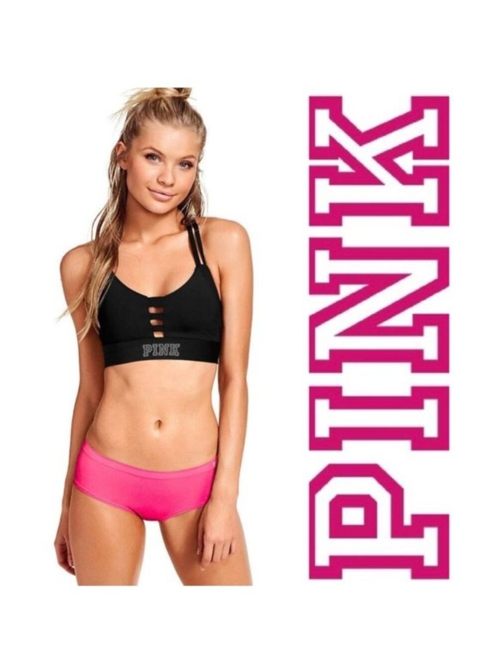 Victoria's Secret PINK | Hot Pink Extra Low Rise Hipster Panties | Size Medium